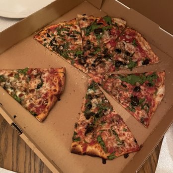 Chirios Pizza - Olives mushrooms and spinach - Pizza Near Me - Nellysford, Virginia