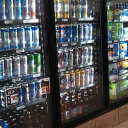 Arena Liquor - Nice LED lit fridge displays