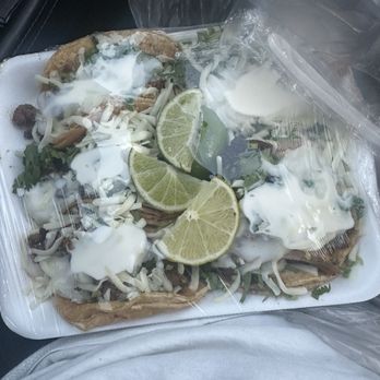 El Progreso - Carne Asada tacos with sour cream and cheese. - Butcher Near Me - Atlanta, Georgia