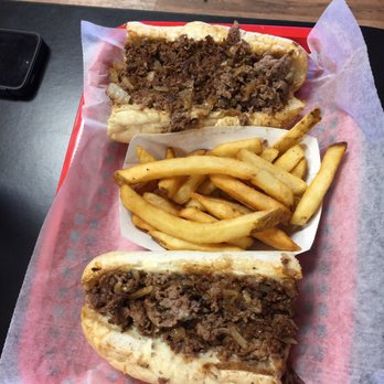 Inky's Authentic Philadelphia Cheesesteaks and Hoagies - Philly Cheese Steak with Onions and White American. - Burgers Near Me - Easley, South Carolina Inky's Authentic Philadelphia Cheesesteaks and Hoagies - Philly Cheese Steak with Onions and White American. - Burgers Near Me - Easley, South Carolina