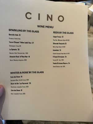 Menu photo 4 Cino Honolulu, HI