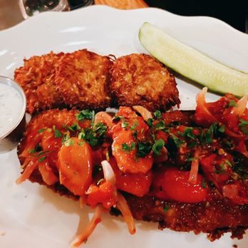 Gertrude's - eggplant schnitzel - New American Near Me - Brooklyn, New York