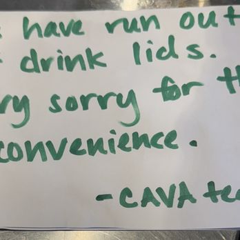CAVA - Poor management - Mediterranean Near Me - San Diego, California CAVA - Poor management - Mediterranean Near Me - San Diego, California