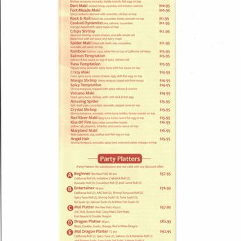 Mai Dragon - Menu - Apr 24 - Page 8 - Sushi Bars Near Me - Hanover, Maryland