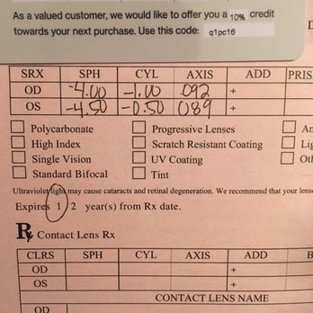 University Eye Institute - To prove it. The top one from UH, that was wrong WRONG, and the bottom one is my current, correct prescription. - Optometrists Near Me - Houston, Texas University Eye Institute - To prove it. The top one from UH, that was wrong WRONG, and the bottom one is my current, correct prescription. - Optometrists Near Me - Houston, Texas