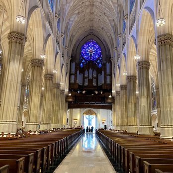 St. Patrick's Cathedral - Looking toward the church exit - Churches Near Me - New York, New York St. Patrick's Cathedral - Looking toward the church exit - Churches Near Me - New York, New York