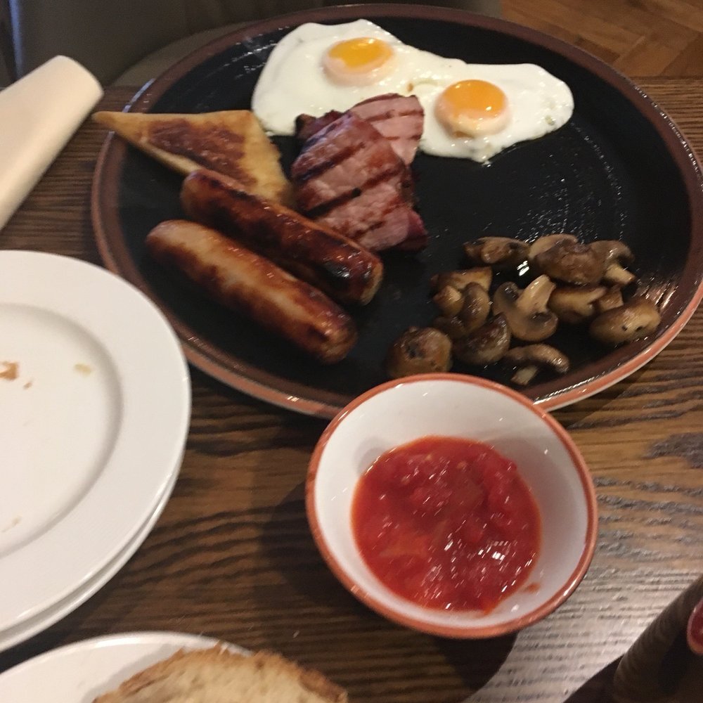 Bishop's Gate Hotel Derry - Breakfast was included. Hubby had the full with eggs sausage, bacon and toast. - Hotels Near Me - Derry, DRY