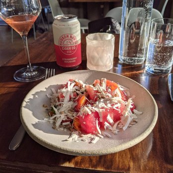 Clay - Watermelon tomato salad $18. - New American Near Me - New York, New York