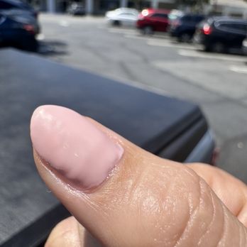 Jazzy Nails & Spa - Extra lumpy gel thumb nail. - Skin Care Near Me - Thousand Oaks, California Jazzy Nails & Spa - Extra lumpy gel thumb nail. - Skin Care Near Me - Thousand Oaks, California