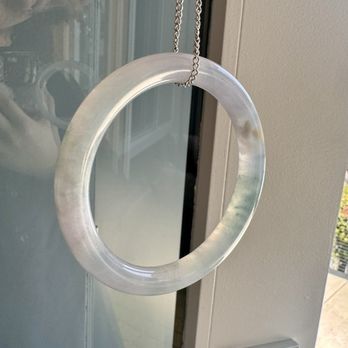 Eastern Star Jade - Ice jade bangle with transparent - Jewelry Near Me - Orange, California