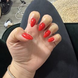 Ferrari Red Hard Coat Gel Nails (my natural nails) Ferrari Red Hard Coat Gel Nails (my natural nails)