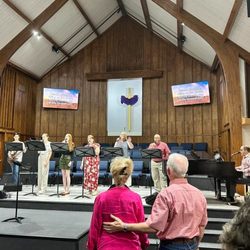 First Baptist Church - The inside where we have worship.