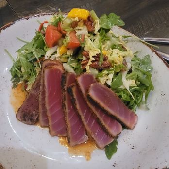 Bistro 120 - Ahi Salad - hands down best salad ever. I will order every time. - New American Near Me - Oakdale, California