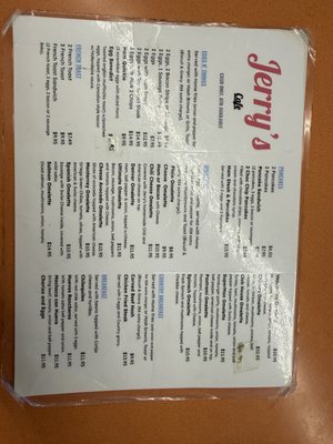 Menu photo 1 Jerry's Coffee Shop Simi Valley, CA Menu photo 1 Jerry's Coffee Shop Simi Valley, CA