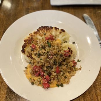 Back Bistro - Seared Cauliflower Steak - New American Near Me - Folsom, California Back Bistro - Seared Cauliflower Steak - New American Near Me - Folsom, California