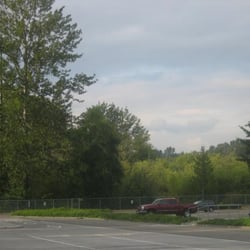 Kenmore Park & Ride - The back of the lot where the herons live.