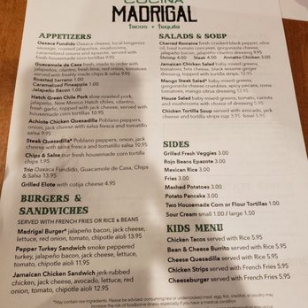 Cocina Madrigal - Mrnu - Tacos Near Me - Phoenix, Arizona