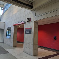 Carleton Ice House - Sports Medicine Clinic and washrooms are on the right when exiting the building.