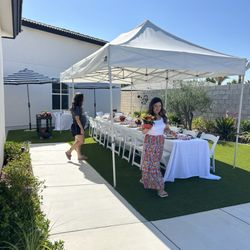 M & N Party Rentals - Baby shower brunch table