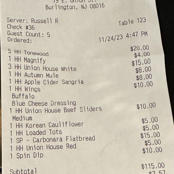 The Union House - Happy Hour - American Near Me - Burlington, New Jersey The Union House - Happy Hour - American Near Me - Burlington, New Jersey