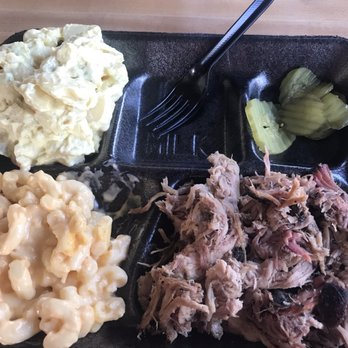 Bone' s Backstreet BBQ - Pulled pork plate sans two slices of white bread by choice. Plenty for the appetite for sure! - Barbeque Near Me - Clanton, Alabama Bone' s Backstreet BBQ - Pulled pork plate sans two slices of white bread by choice. Plenty for the appetite for sure! - Barbeque Near Me - Clanton, Alabama