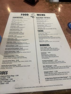 Menu photo 1 The GOAT Bar & Grill Murrells Inlet, SC
