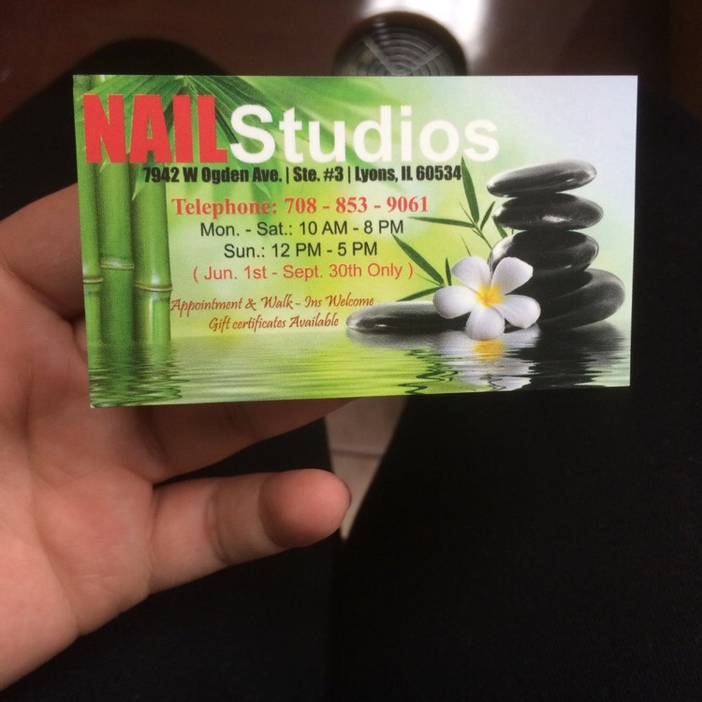 Nail Studios - Great service! Friendly! Fair price! Hidden gem in Lyons! - Nail Salons Near Me - Lyons, Illinois Nail Studios - Great service! Friendly! Fair price! Hidden gem in Lyons! - Nail Salons Near Me - Lyons, Illinois