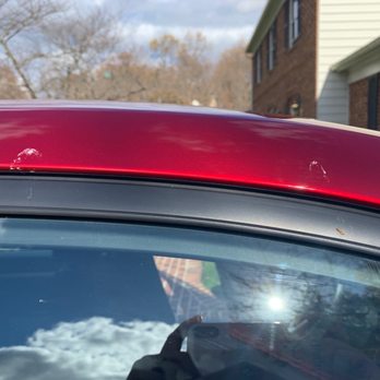 Flagship Carwash - Bird poop on passenger side door frame. - Car Wash Near Me - Fairfax, Virginia