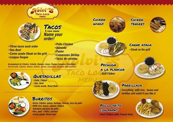 Menu photo 3 Nolvis Taco Loco Mount Kisco, NY