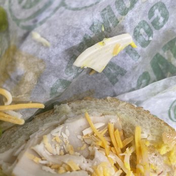 Subway - Random piece of cheese I didn't order - Sandwiches Near Me - Escondido, California