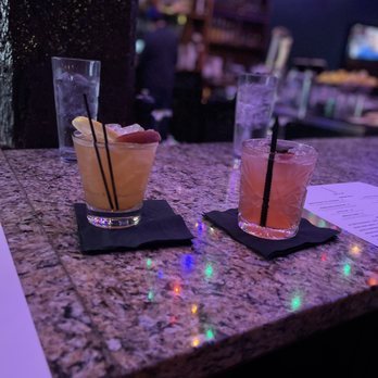 Belle Tavern - two cocktails on a bar counter - Wine Bars Near Me - Memphis, Tennessee