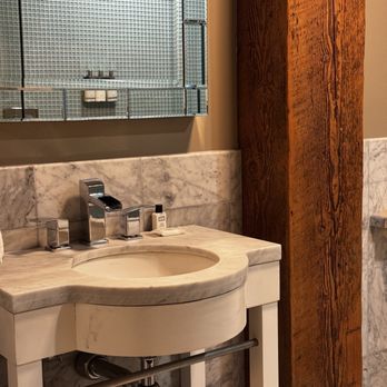 The Mark Spencer Hotel - Bathroom sink - well, stocked with towels and hand soap - Hotels Near Me - Portland, Oregon The Mark Spencer Hotel - Bathroom sink - well, stocked with towels and hand soap - Hotels Near Me - Portland, Oregon
