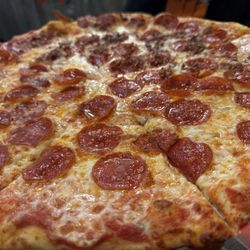Luca's Pizzeria - Great pep and 1/2 pep with bacon.