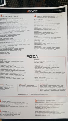 Menu photo 8 SLYCE Coal Fired Pizza Company Wauconda, IL Menu photo 8 SLYCE Coal Fired Pizza Company Wauconda, IL