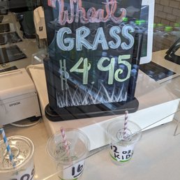 This is your chance to try out wheat grass.