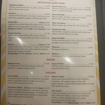 Sol Azteca - Menu - Latin American Near Me - Olney, Maryland