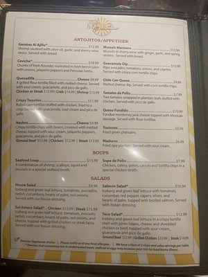 Menu photo 4 Sol Azteca Olney, MD