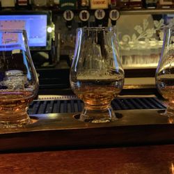 Brasserie On The Corner - Sherry Monsters L-R *Redbreast Lustau Pot Still *Writers Tears Red Head Single Malt *Teeling Brabazon Bottling Single Malt