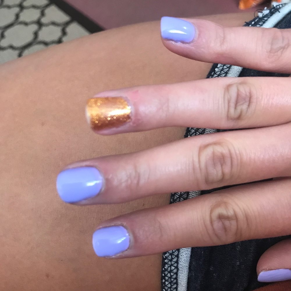No 1 Nail - I got these done an hour ago and there already chipping off at the top. - Nail Salons Near Me - Dubuque, Iowa