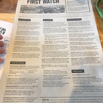 First Watch - Breakfast/Brunch Menu - Breakfast & Brunch Near Me - St. Ann, Missouri