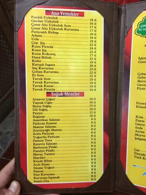 Menu photo 2 Çınaraltı Uykuluk Istanbul, 34