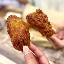 Chicken Bee - Please ignore my nail lol, but look at the size of the wings!