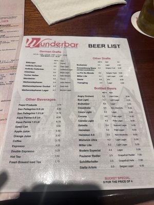 Menu photo 1 Wunderbar German Kitchen and Biergarten Davie, FL Menu photo 1 Wunderbar German Kitchen and Biergarten Davie, FL