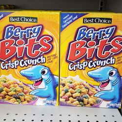 Bob's Food City - Berry Bits shark cereal.