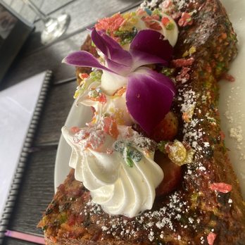 Bistro Cafe - Half order of Fruity pebbles French toast - Breakfast & Brunch Near Me - Miami, Florida Bistro Cafe - Half order of Fruity pebbles French toast - Breakfast & Brunch Near Me - Miami, Florida