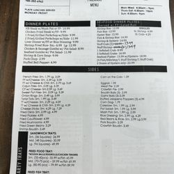 Paizano's - Menu