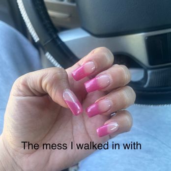 Celine Nail Spa - The mess I walked in with - Nail Salons Near Me - San Jose, California