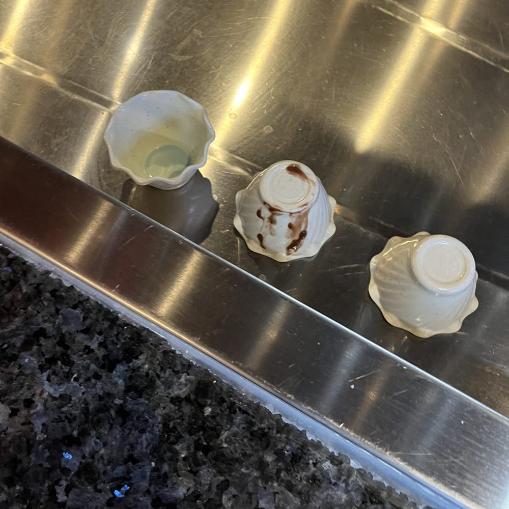 dirty cups for people to use