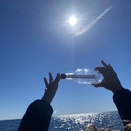 A letter in a bottle to our loved ones!
