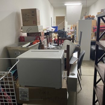 Property Mover - Garage photo- we had to hire different people to help us the next day. - Movers Near Me